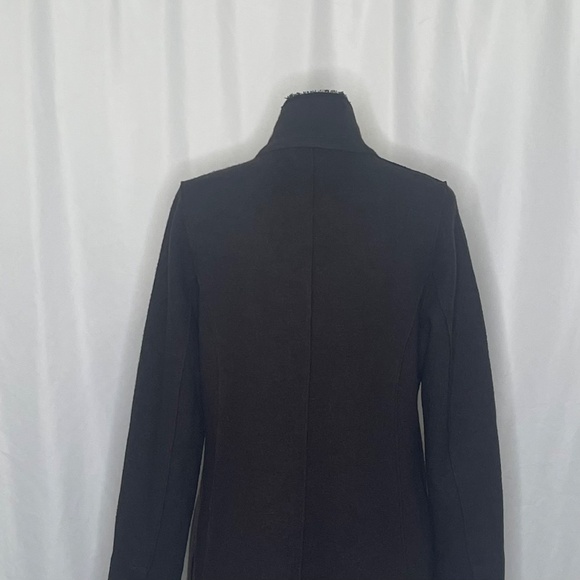 EILEEN FISHER Brown Felted Merino Wool Button Up Jacket Blazer Military Medium - Picture 10 of 14